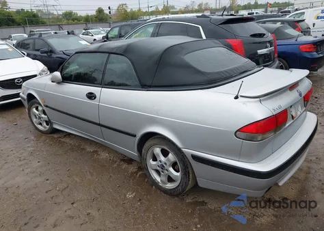 2000 Saab 9-3 Se from USA, damaged, VIN YS3DF75KXY7017631